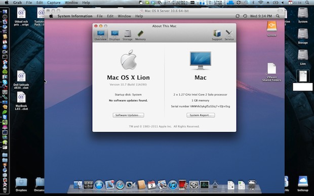 Update mac 10.6 to 10.7